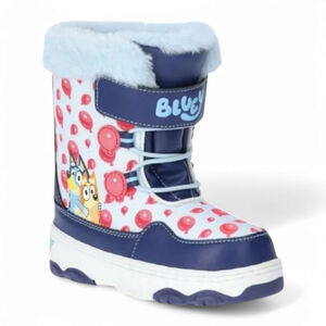 Bluey Toddler Kids 12 Faux Fur Trim Winter Snow Boots